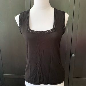 Max mara square neck tank top